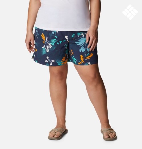 Pantaloni Scurti Columbia Sandy River II Printed Dama Flori | Plus Size DU9Q1AZ78